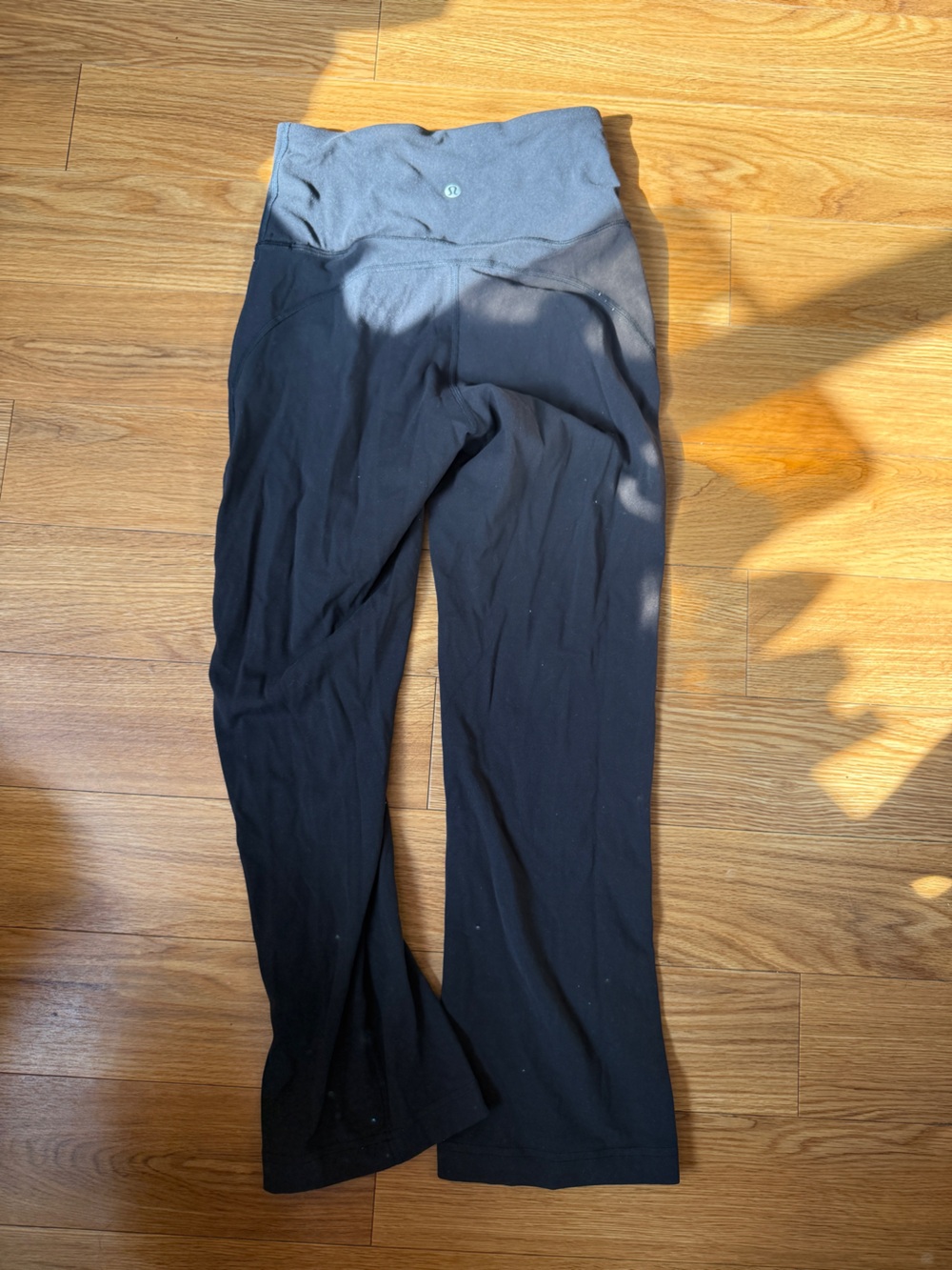 lululemon athletica Black Leggings Fold-Over Waistband